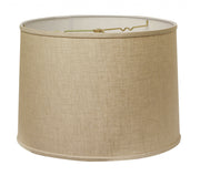 16" Dark Wheat Throwback Drum Linen Lampshade-0