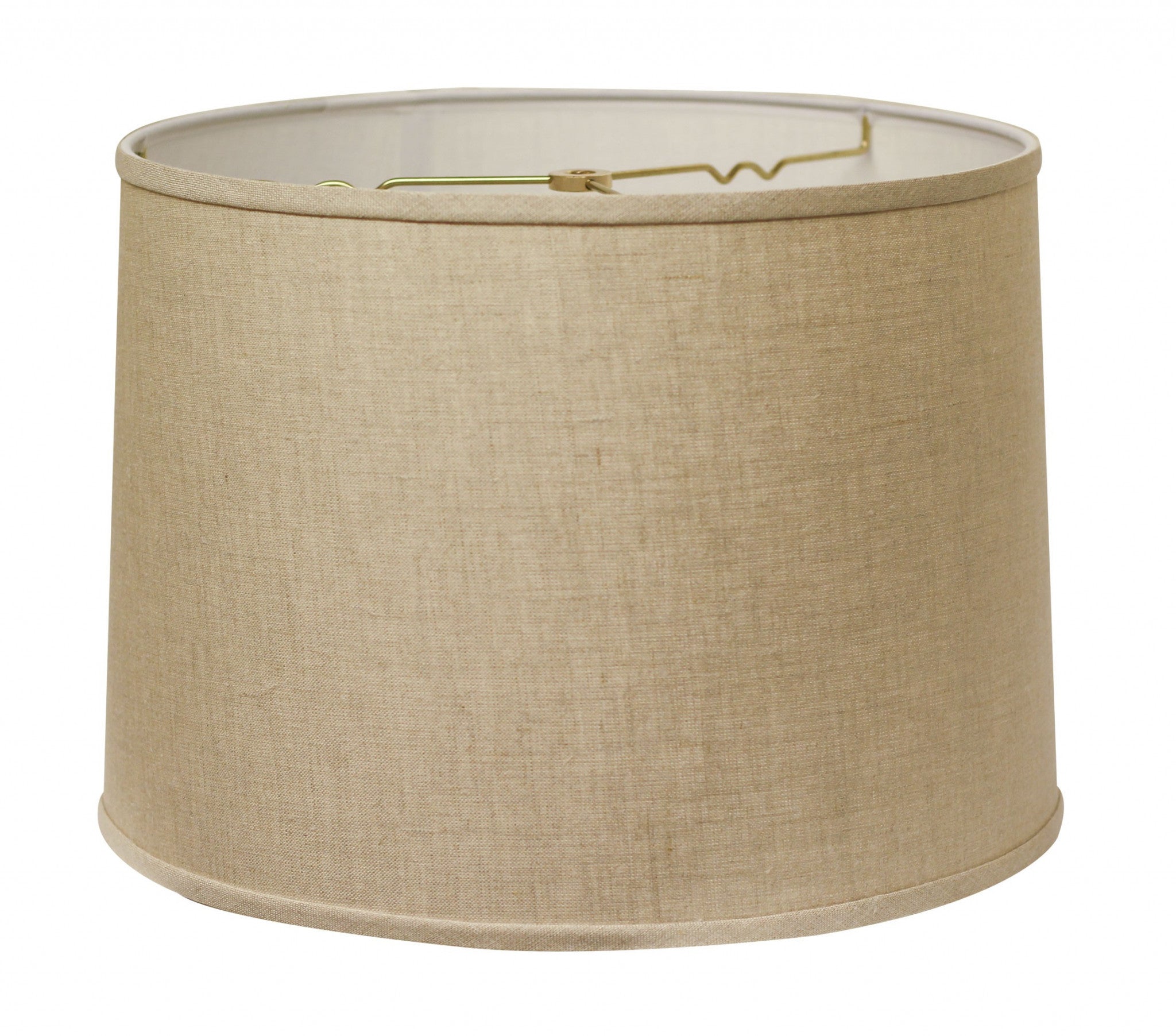 16" Dark Wheat Throwback Drum Linen Lampshade-0