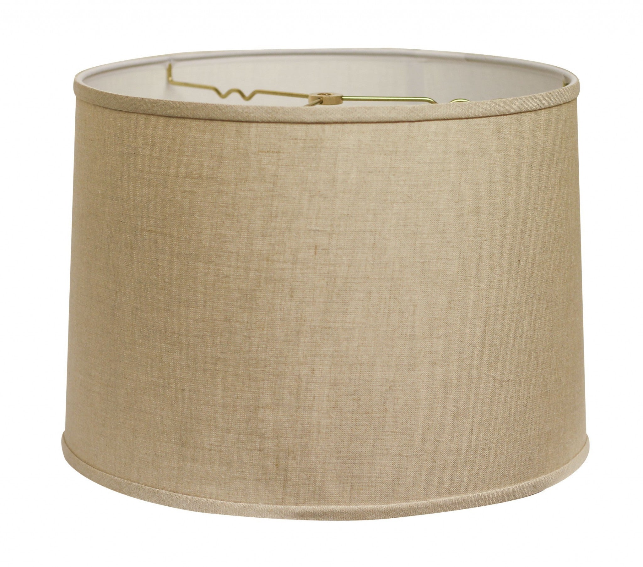 16" Dark Wheat Throwback Drum Linen Lampshade-2