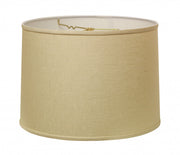 18" Parchment Biege Throwback Drum Linen Lampshade-0