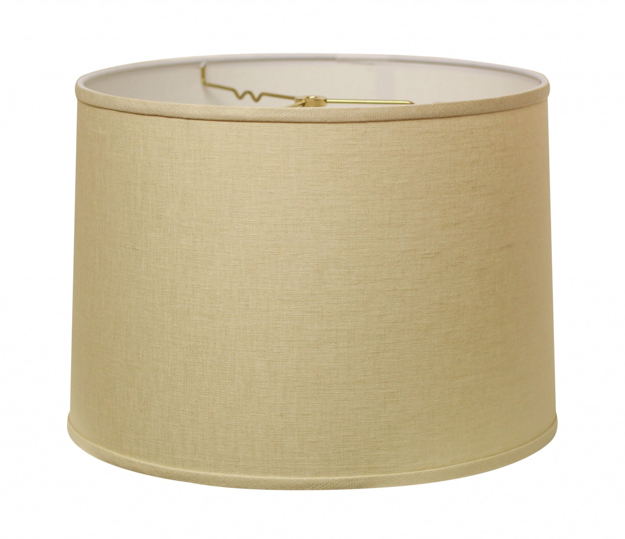 18" Parchment Biege Throwback Drum Linen Lampshade-0