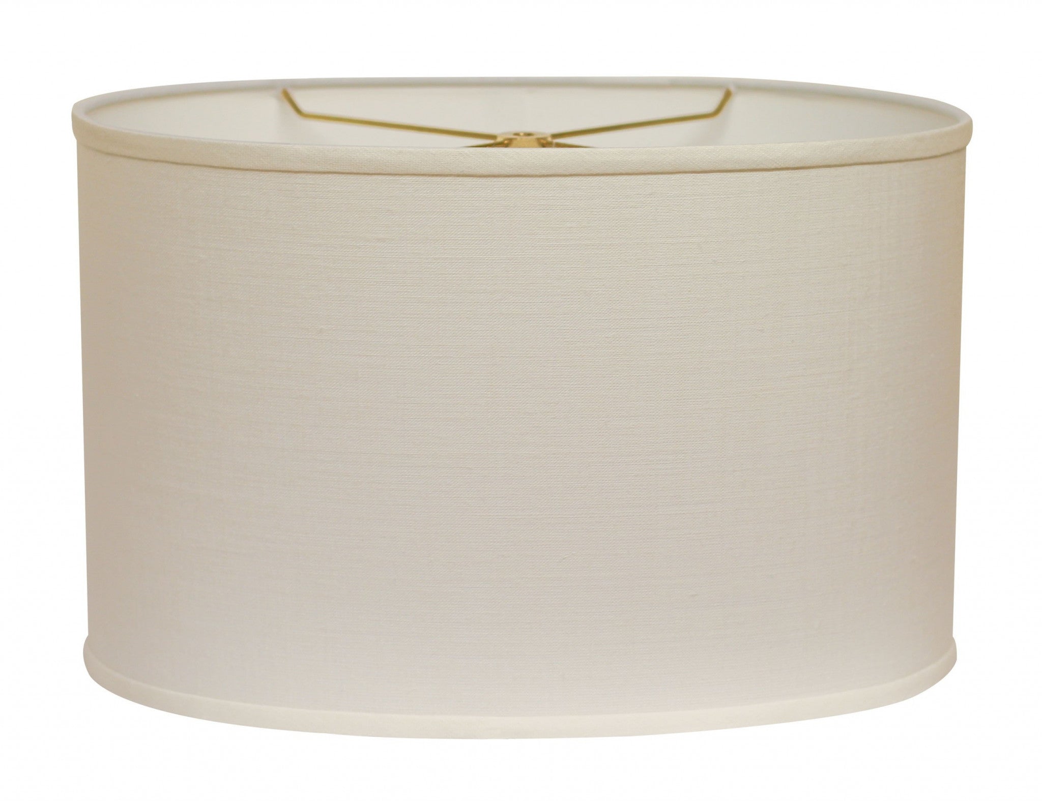 White Linen Oval Lamp Shade-Lampshades-DECOROLALA