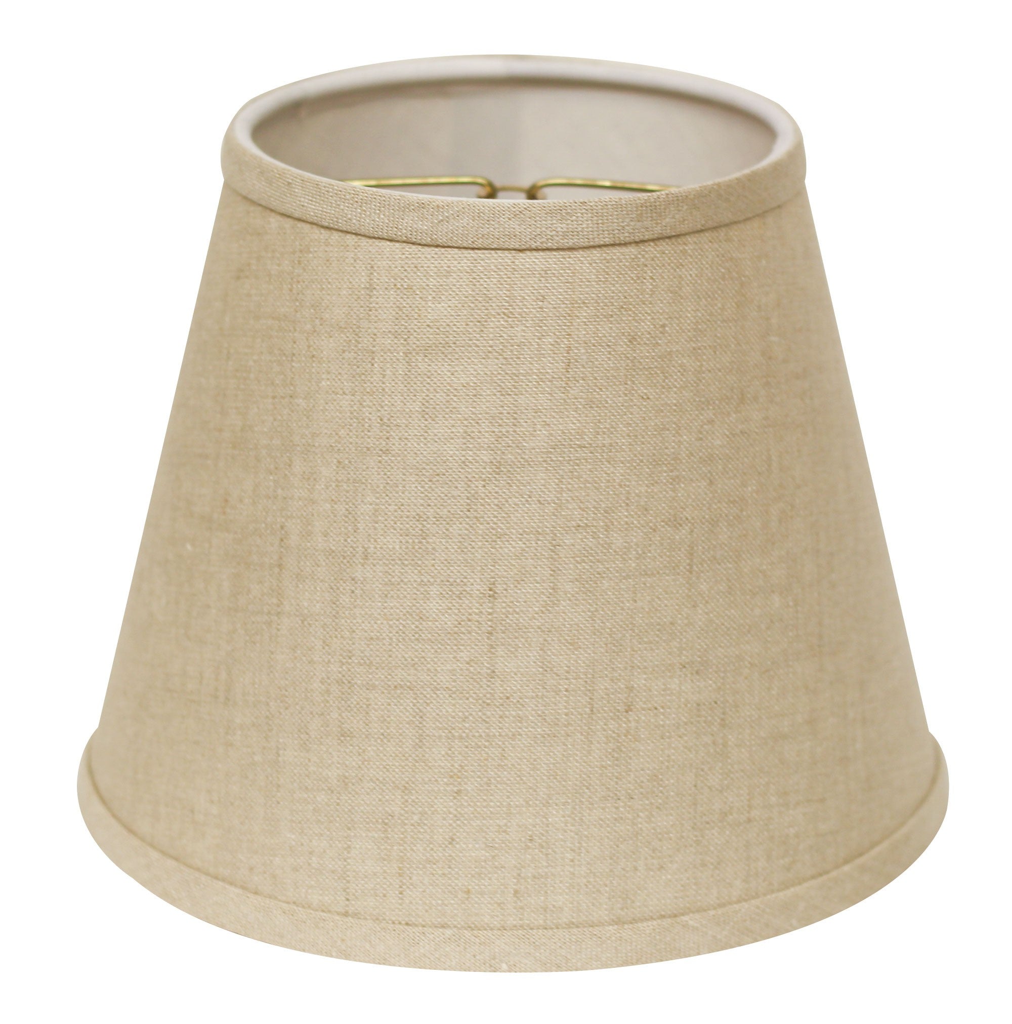 8" Dark Wheat Hardback Empire Linen Lampshade-0