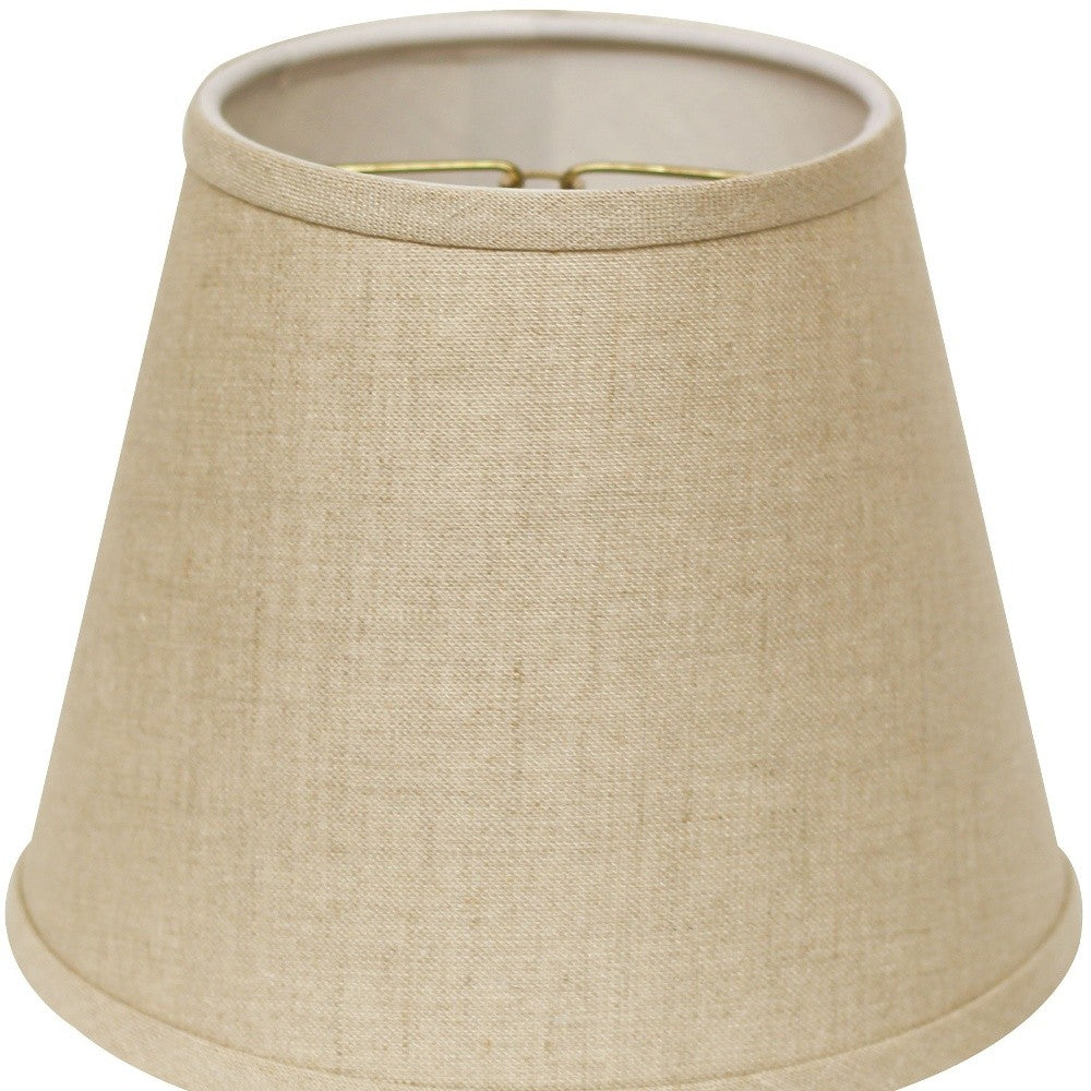 10" Dark Wheat Hardback Empire Linen Lampshade-Lampshades-DECOROLALA