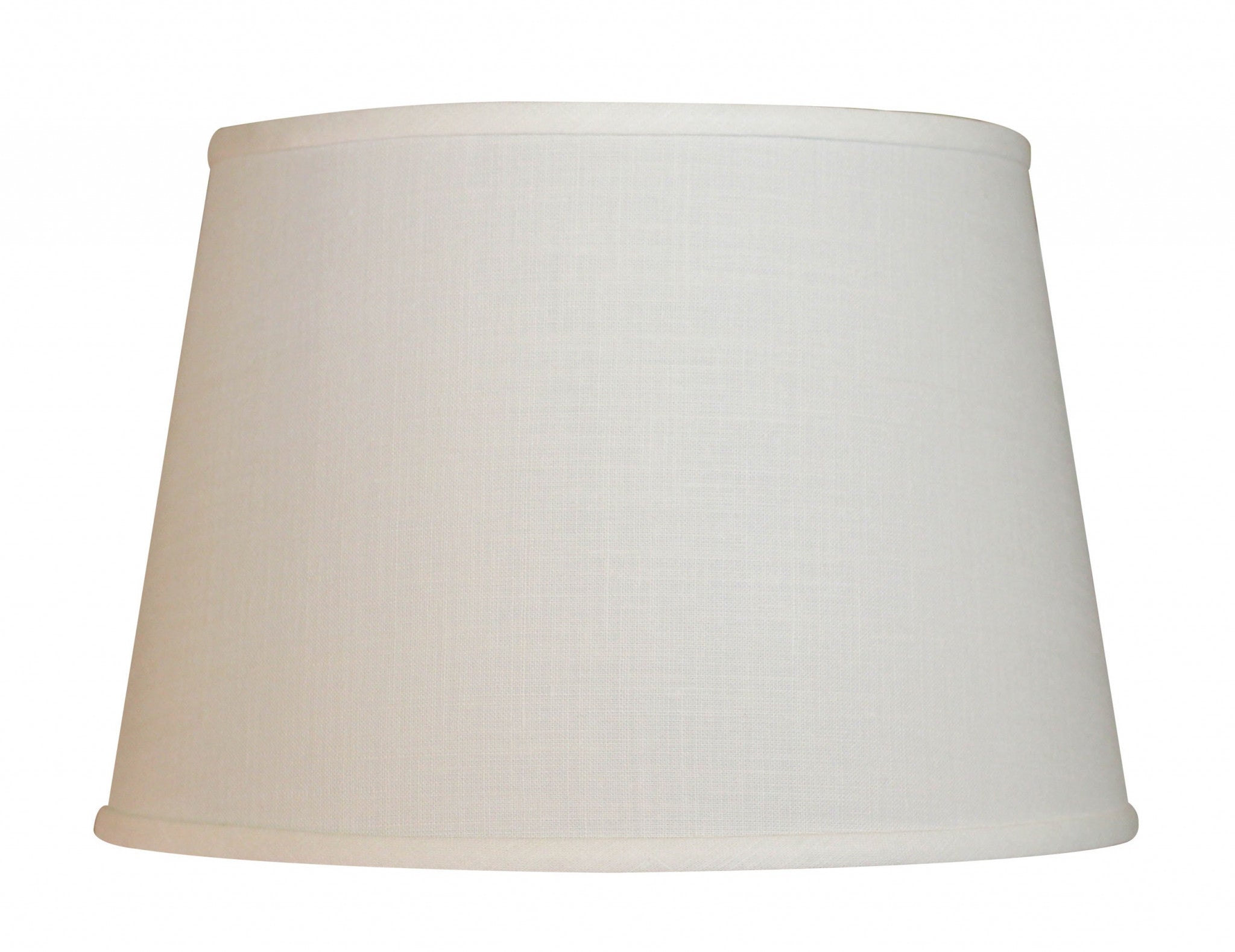 16" Ivory Throwback Drum No Slub Lampshade-Lampshades-DECOROLALA
