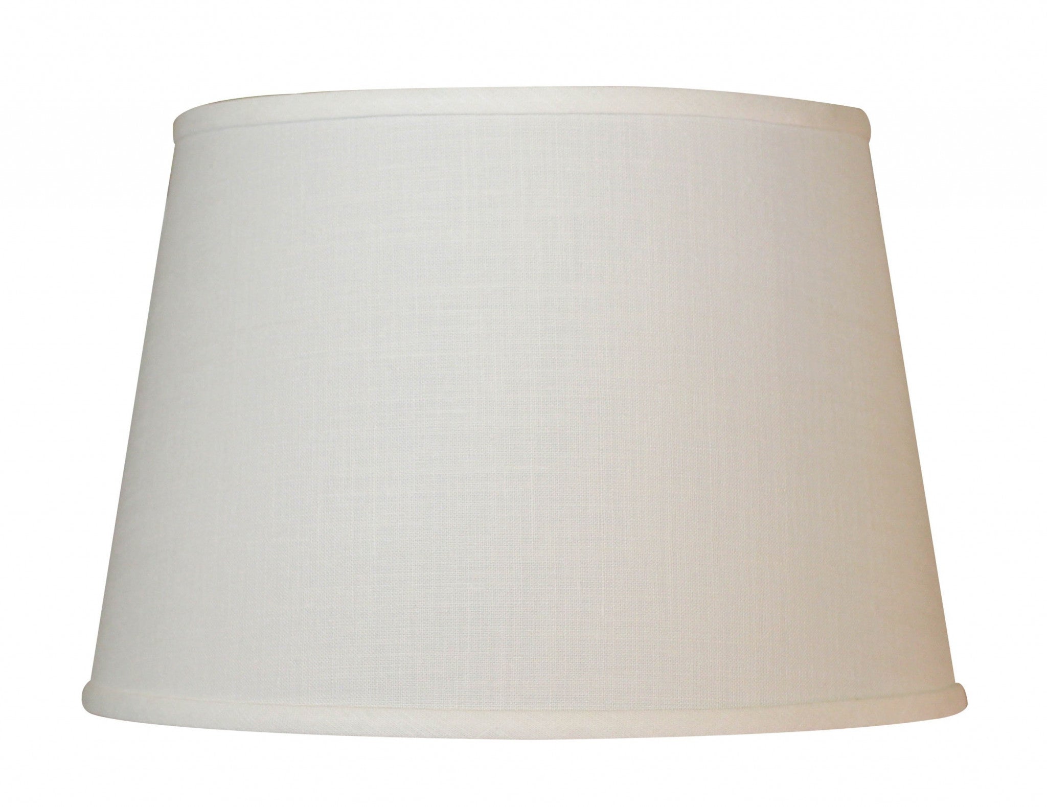 16" Ivory Throwback Drum No Slub Lampshade-Lampshades-DECOROLALA