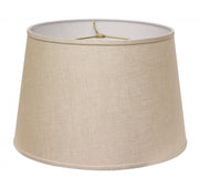 18" Dark Wheat Rounded Empire Slanted Linen Lampshape-0