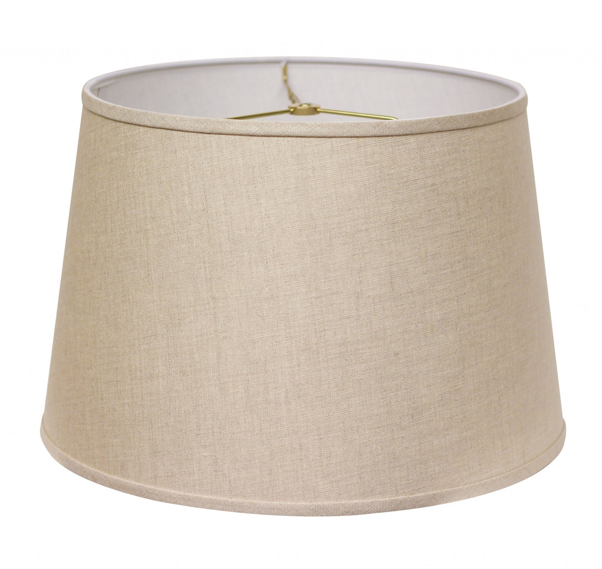 18" Dark Wheat Rounded Empire Slanted Linen Lampshape-0