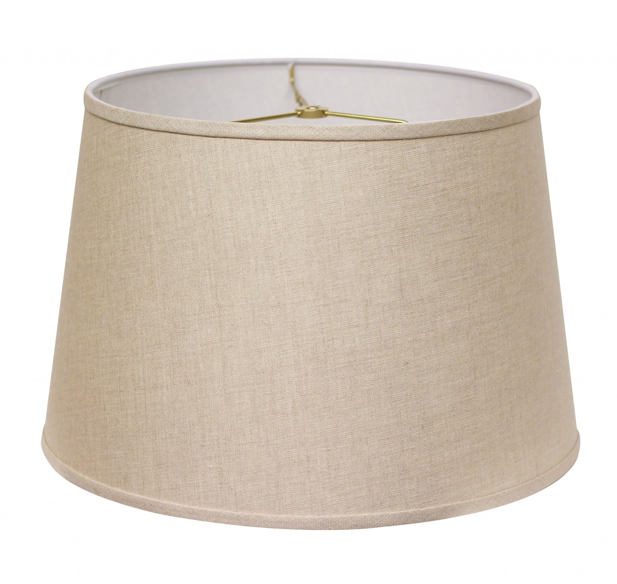 18" Dark Wheat Rounded Empire Slanted Linen Lampshape-0