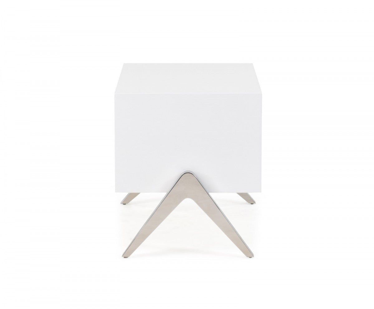 19" Wood One Drawer Nightstand-Nightstands & Bedside Tables-DECOROLALA