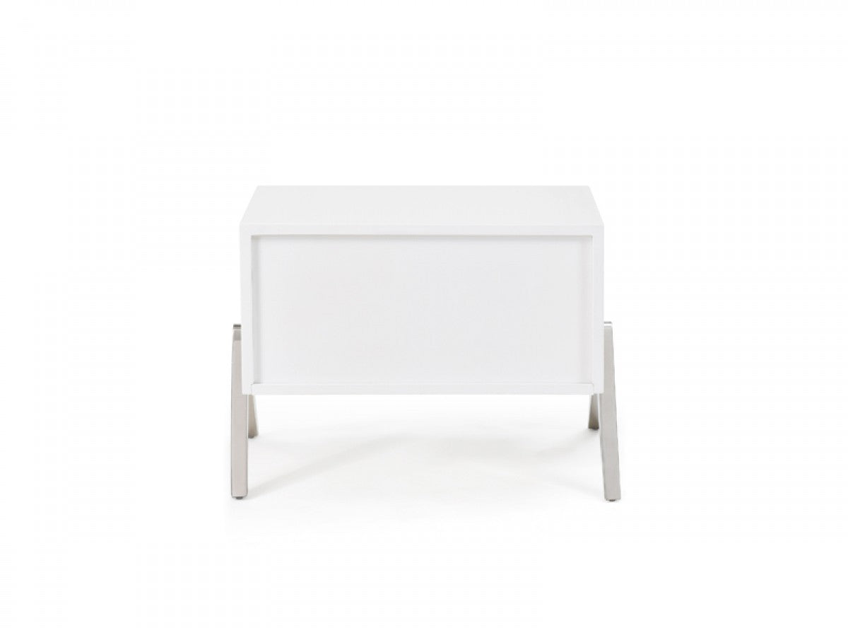 19" Wood One Drawer Nightstand-Nightstands & Bedside Tables-DECOROLALA