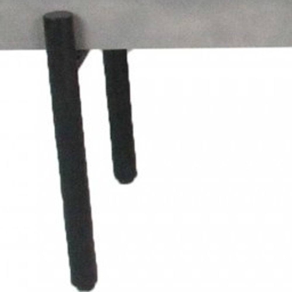 63" Gray and Black Concrete Dining Bench-Benches-DECOROLALA