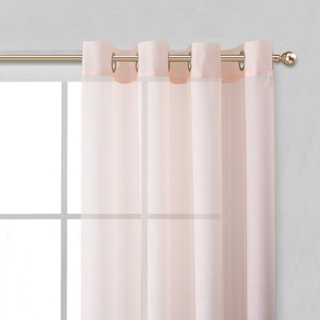 Set of Two 84" Blush Solid Modern Window Panels-Curtains and Drapes-DECOROLALA