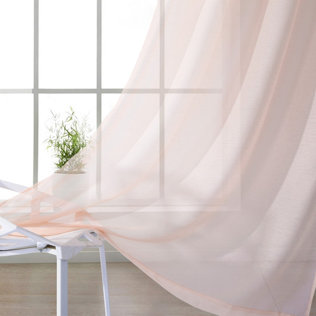 Set of Two 84" Blush Solid Modern Window Panels-Curtains and Drapes-DECOROLALA