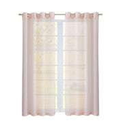 Set of Two 84" Blush Solid Modern Window Panels-Curtains and Drapes-DECOROLALA