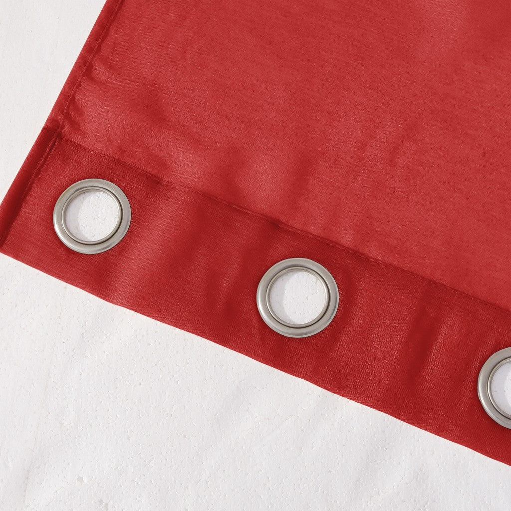 Set of Two 84" Red Solid Modern Window Panels-Curtains and Drapes-DECOROLALA