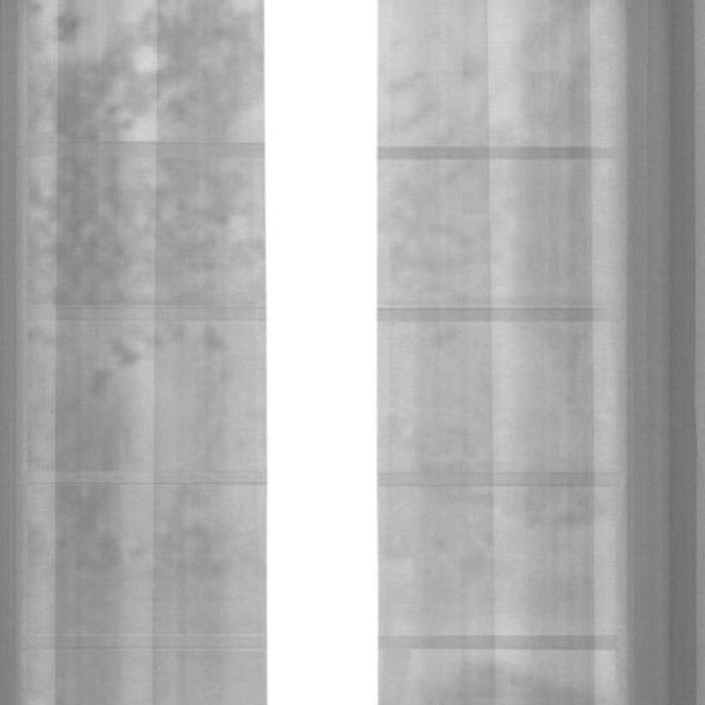 Set of Two 84" Silver Solid Modern Window Panels-Curtains and Drapes-DECOROLALA