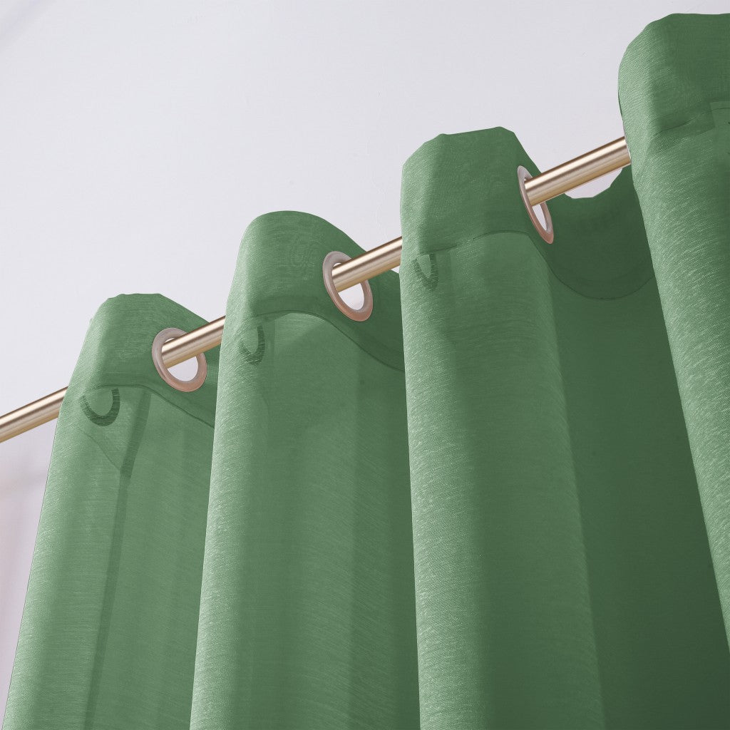 Set of Two 84" Sage Solid Modern Window Panels-Curtains and Drapes-DECOROLALA