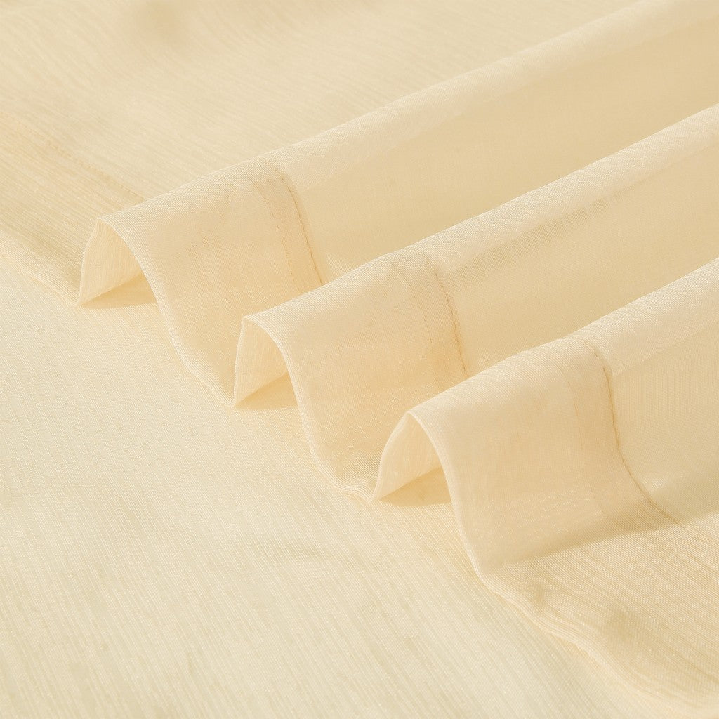 Set of Two 84" Beige Solid Modern Window Panels-Curtains and Drapes-DECOROLALA