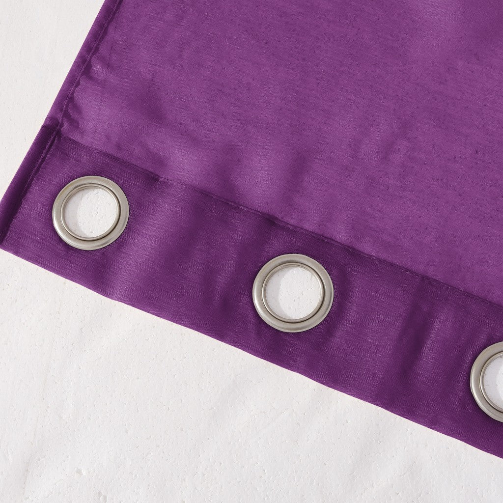 Set of Two 84" Purple Solid Modern Window Panels-Curtains and Drapes-DECOROLALA