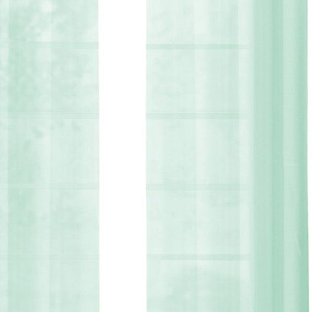 Set of Two 84" Aqua Solid Modern Window Panels-Curtains and Drapes-DECOROLALA