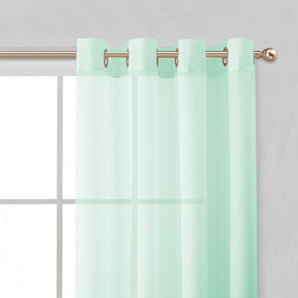 Set of Two 84" Aqua Solid Modern Window Panels-Curtains and Drapes-DECOROLALA