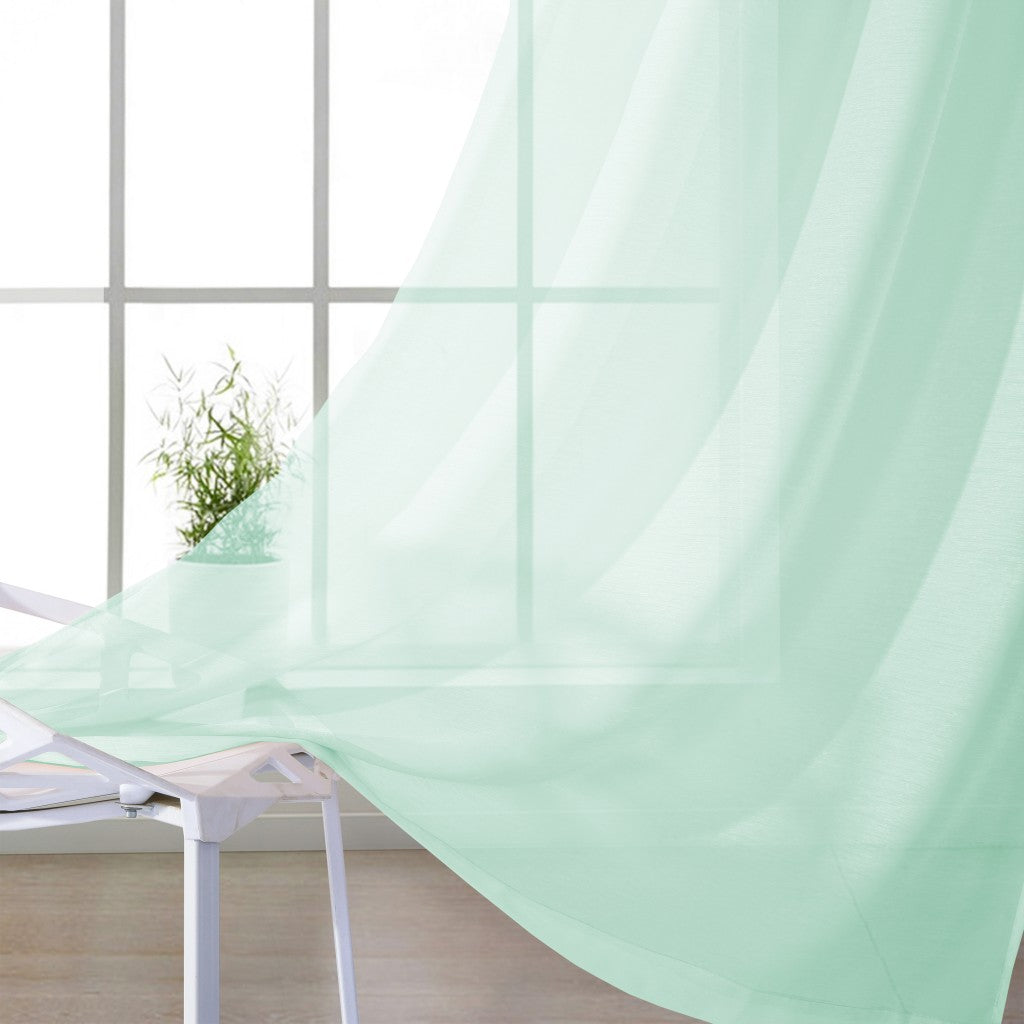 Set of Two 84" Aqua Solid Modern Window Panels-Curtains and Drapes-DECOROLALA