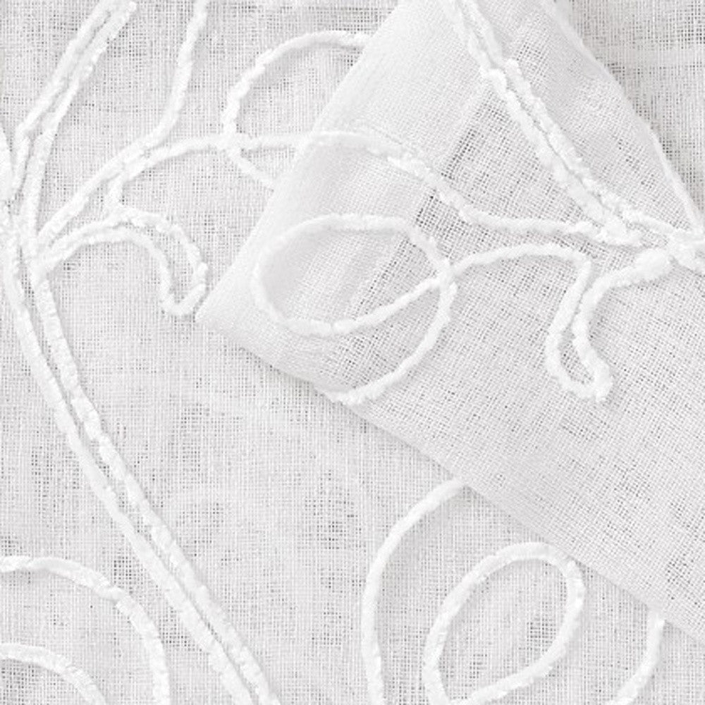Set of Two 84" Blush Boho Embroidered Window Panels-Curtains and Drapes-DECOROLALA