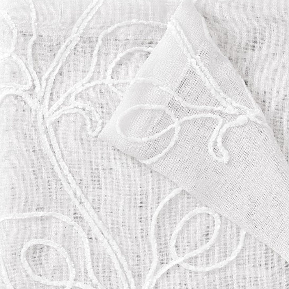 Set of Two 84" Blush Boho Embroidered Window Panels-Curtains and Drapes-DECOROLALA