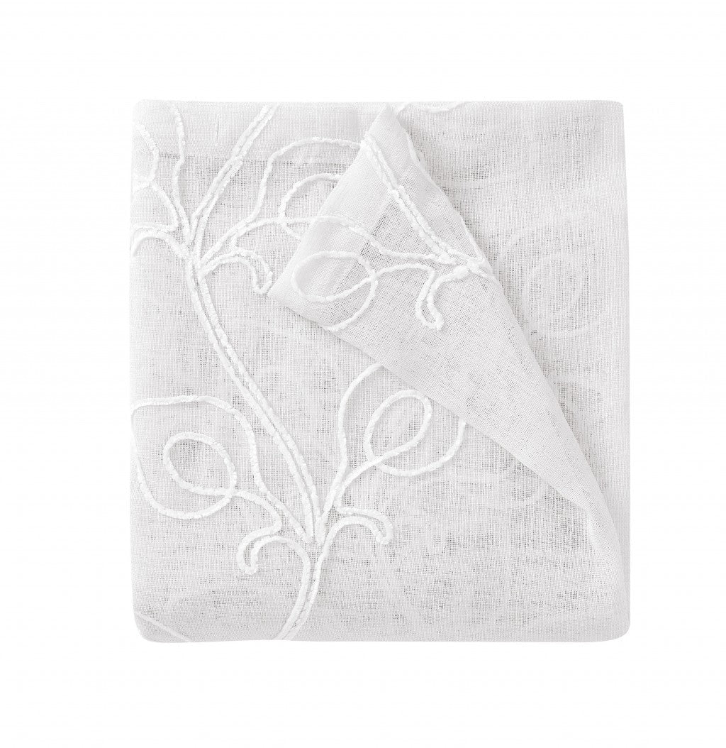 Set of Two 84" Blush Boho Embroidered Window Panels-Curtains and Drapes-DECOROLALA