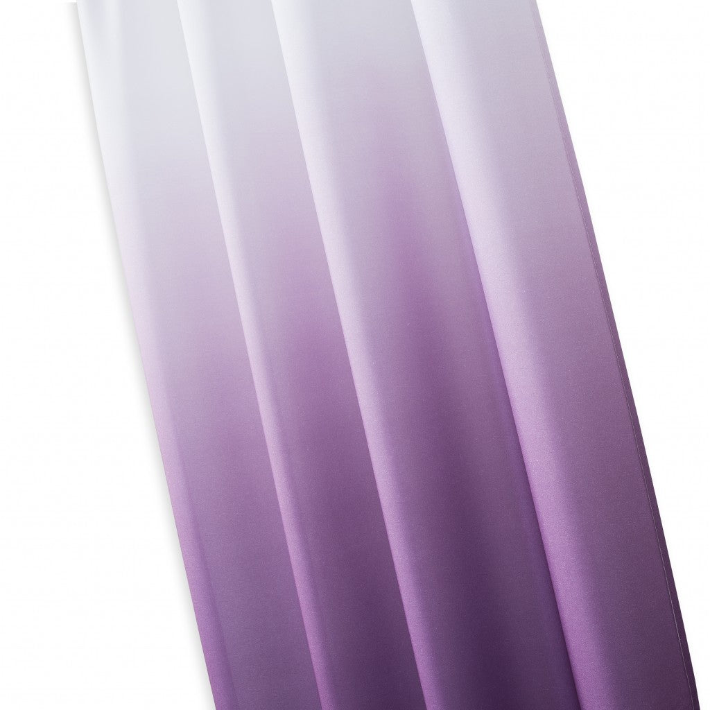 Set of Two 84" Purple Ombre Window Curtain Panels-Curtains and Drapes-DECOROLALA