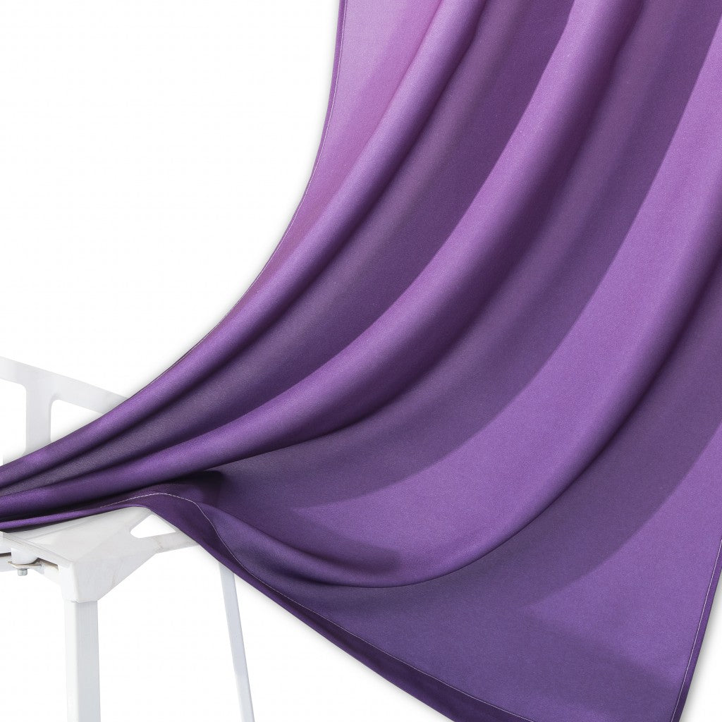Set of Two 84" Purple Ombre Window Curtain Panels-Curtains and Drapes-DECOROLALA