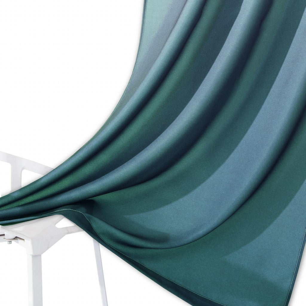 Set of Two 84" Blue Ombre Shades Window Panels-Curtains and Drapes-DECOROLALA