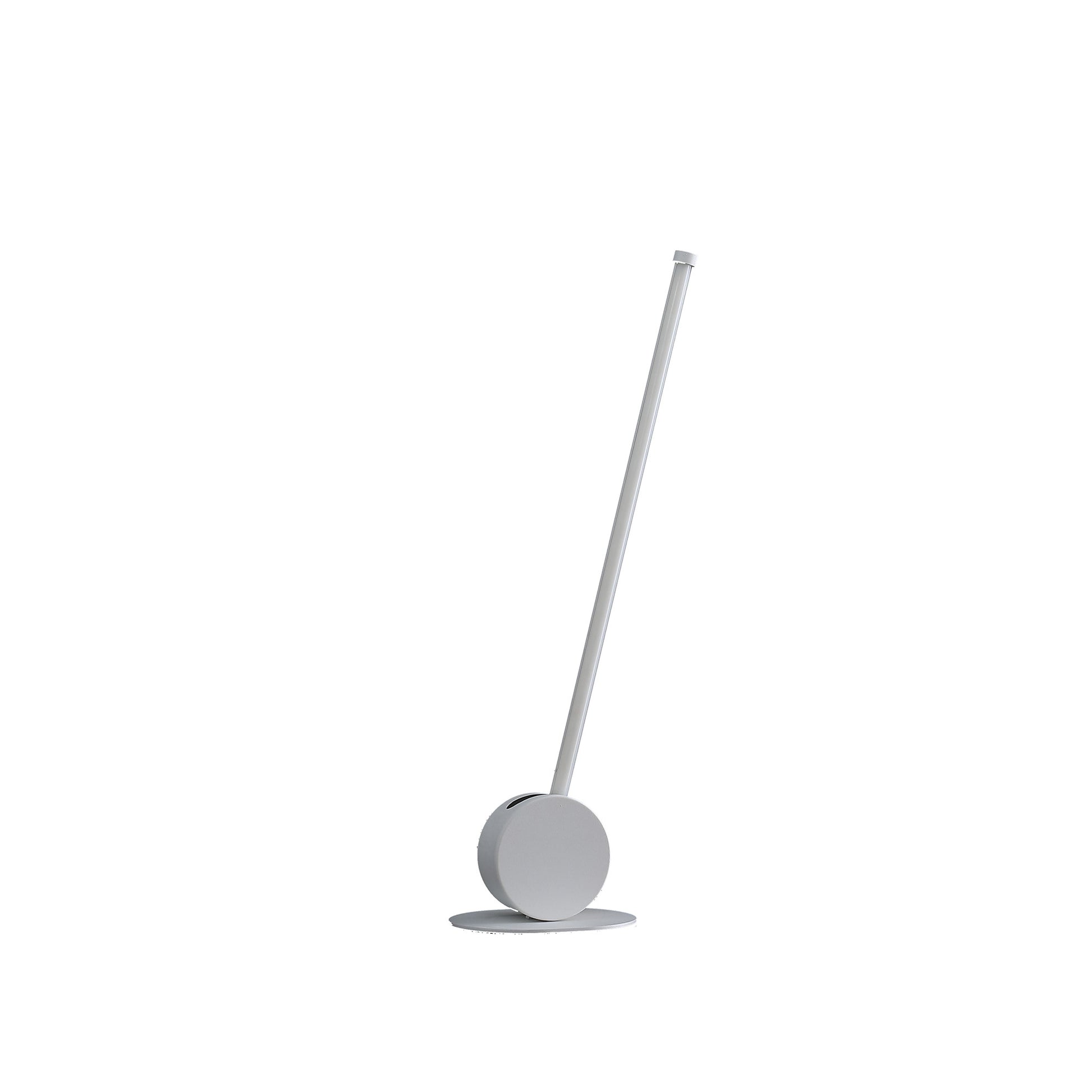 23" White Metal Leaning Stick LED Table Lamp-Table Lamps-DECOROLALA