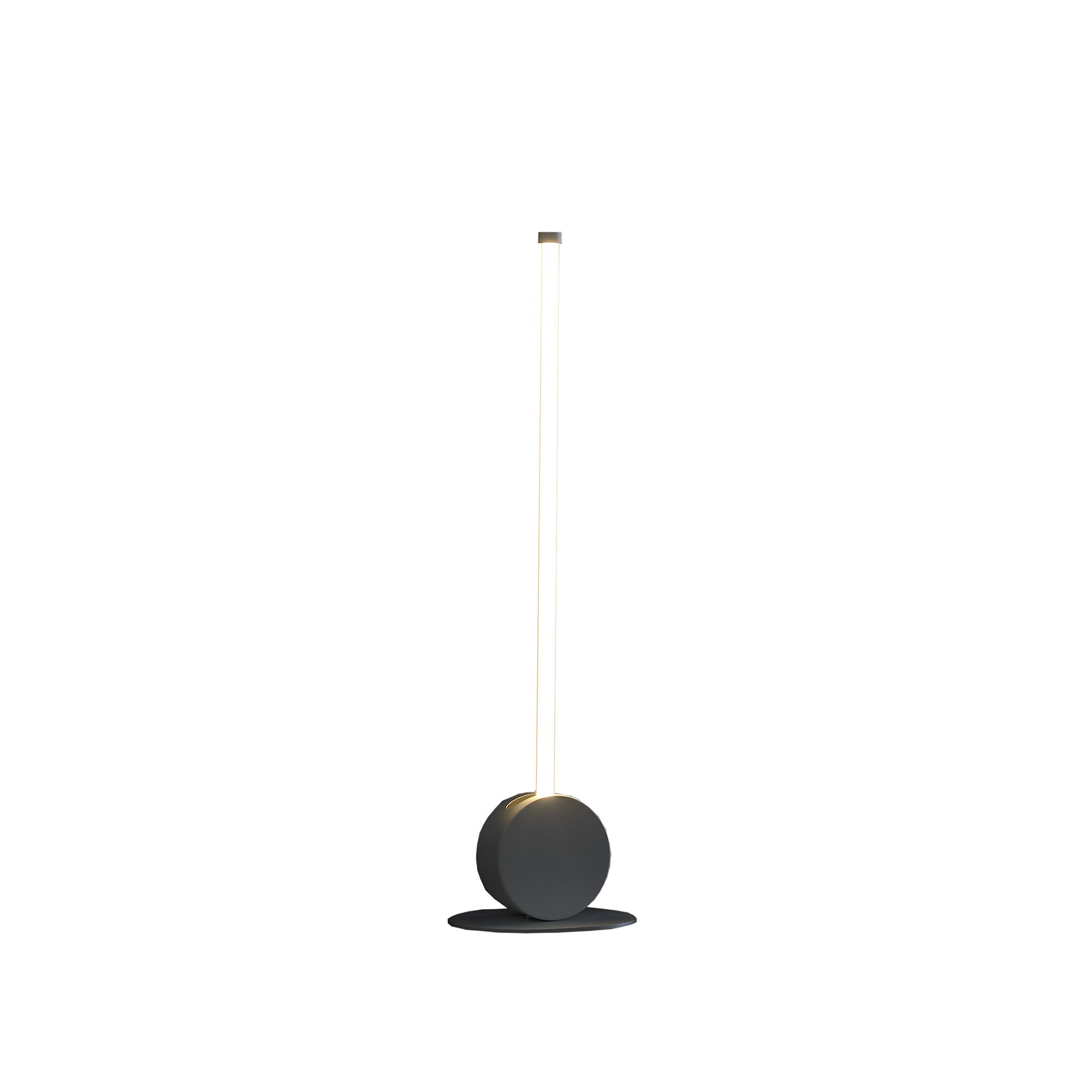 23" White Metal Leaning Stick LED Table Lamp-Table Lamps-DECOROLALA