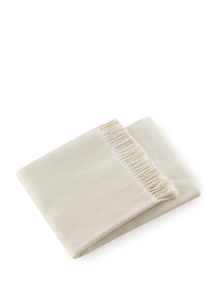 Soft Creamy White Links Pattern Throw Blanket-Throws & Blankets-DECOROLALA