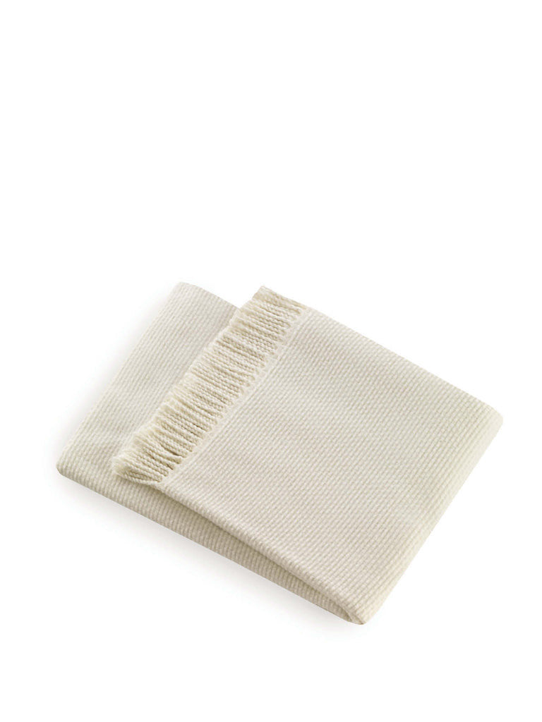 Soft Creamy White Links Pattern Throw Blanket-Throws & Blankets-DECOROLALA