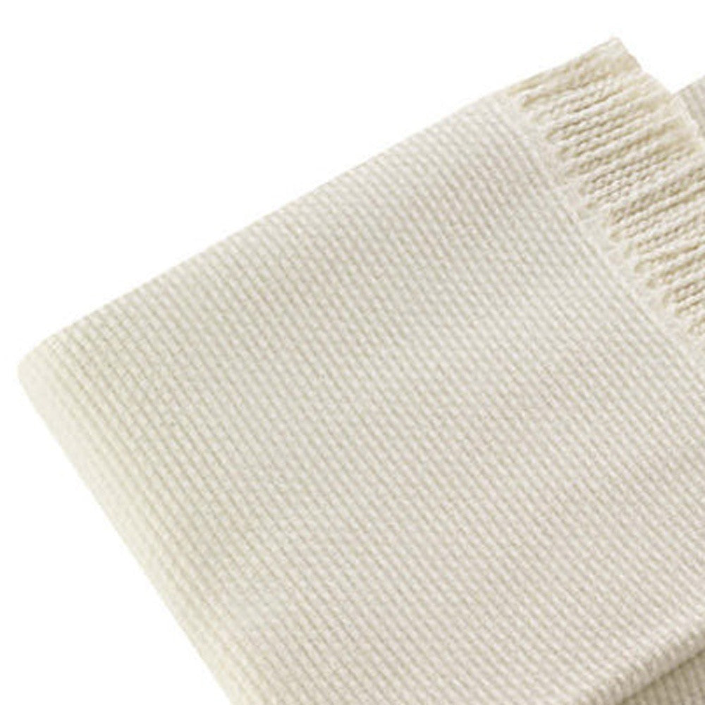 Soft Creamy White Links Pattern Throw Blanket-Throws & Blankets-DECOROLALA