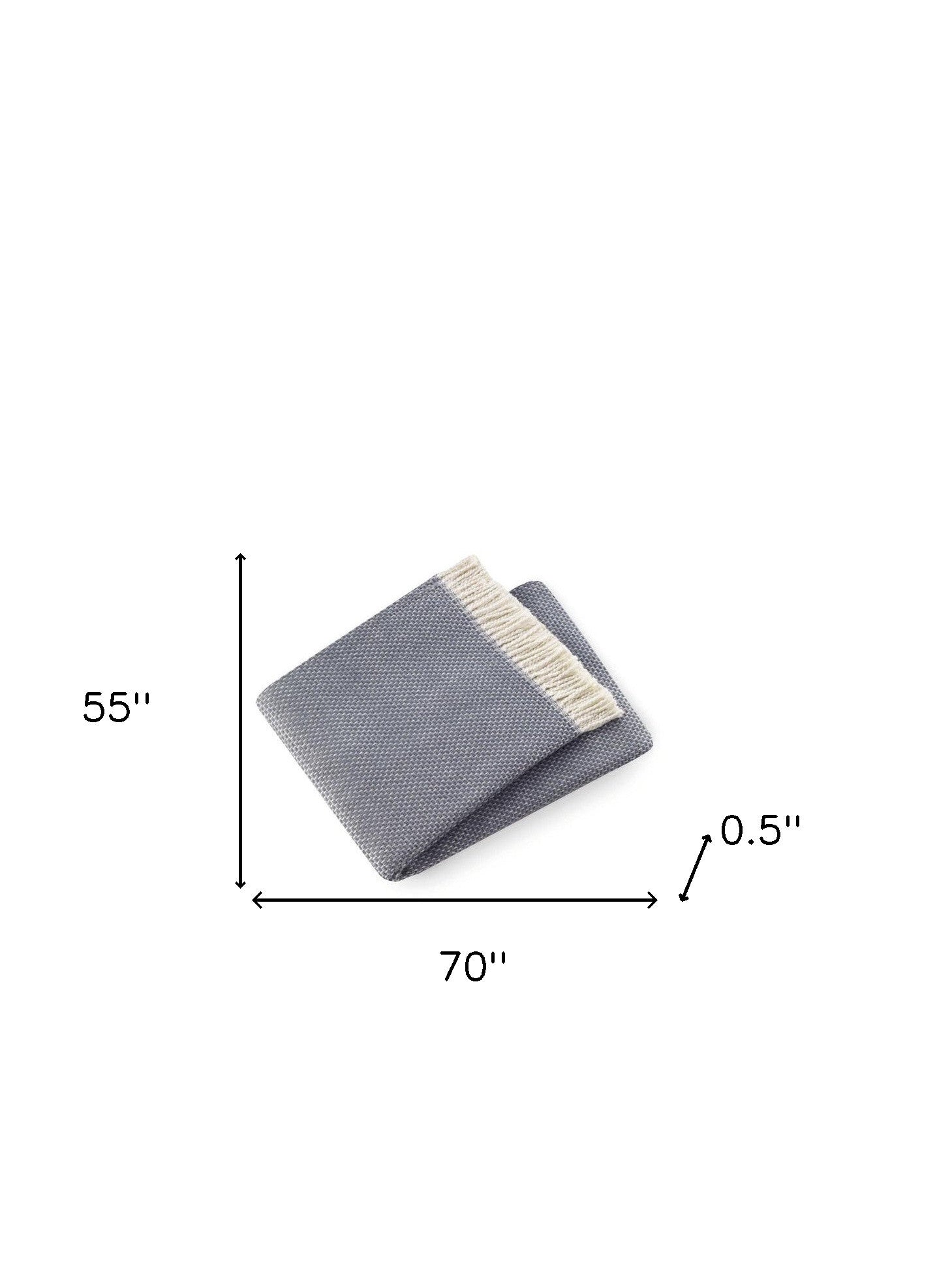 Soft Slate Gray Links Pattern Throw Blanket-Throws & Blankets-DECOROLALA