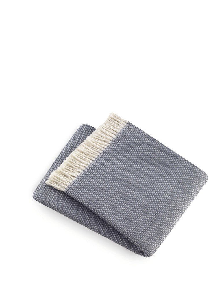 Soft Slate Gray Links Pattern Throw Blanket-Throws & Blankets-DECOROLALA