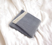 Soft Slate Gray Links Pattern Throw Blanket-Throws & Blankets-DECOROLALA