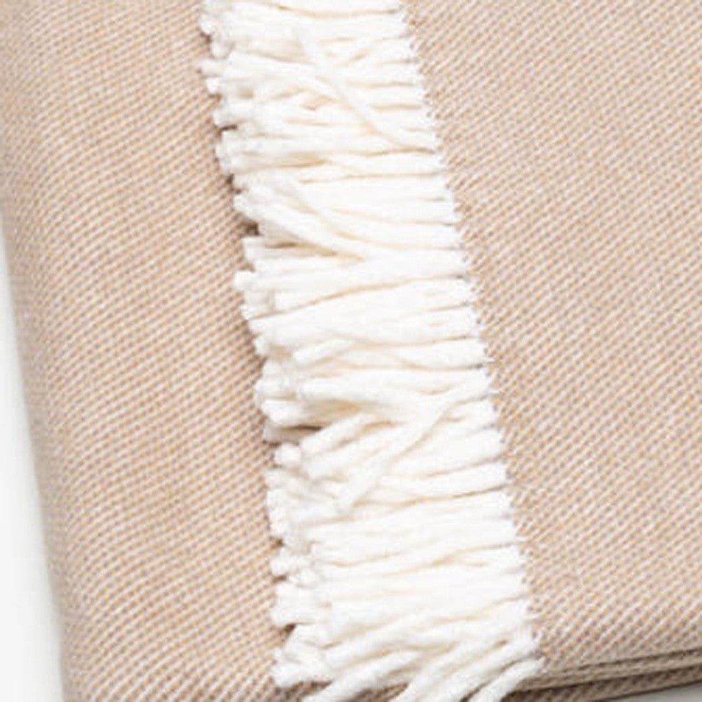 Stone Mini Dot Fringed Throw Blanket-Throws & Blankets-DECOROLALA