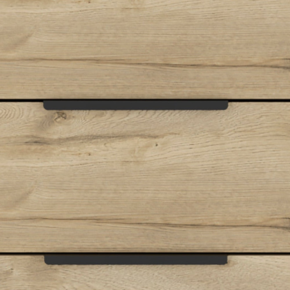 18" Brown and Black Three Drawer Standard Chest-3