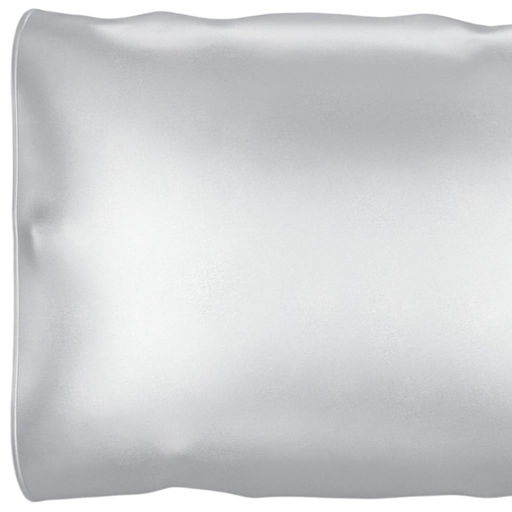 Silver Silk Open Ended Pillowcase-Bed Sheets-DECOROLALA