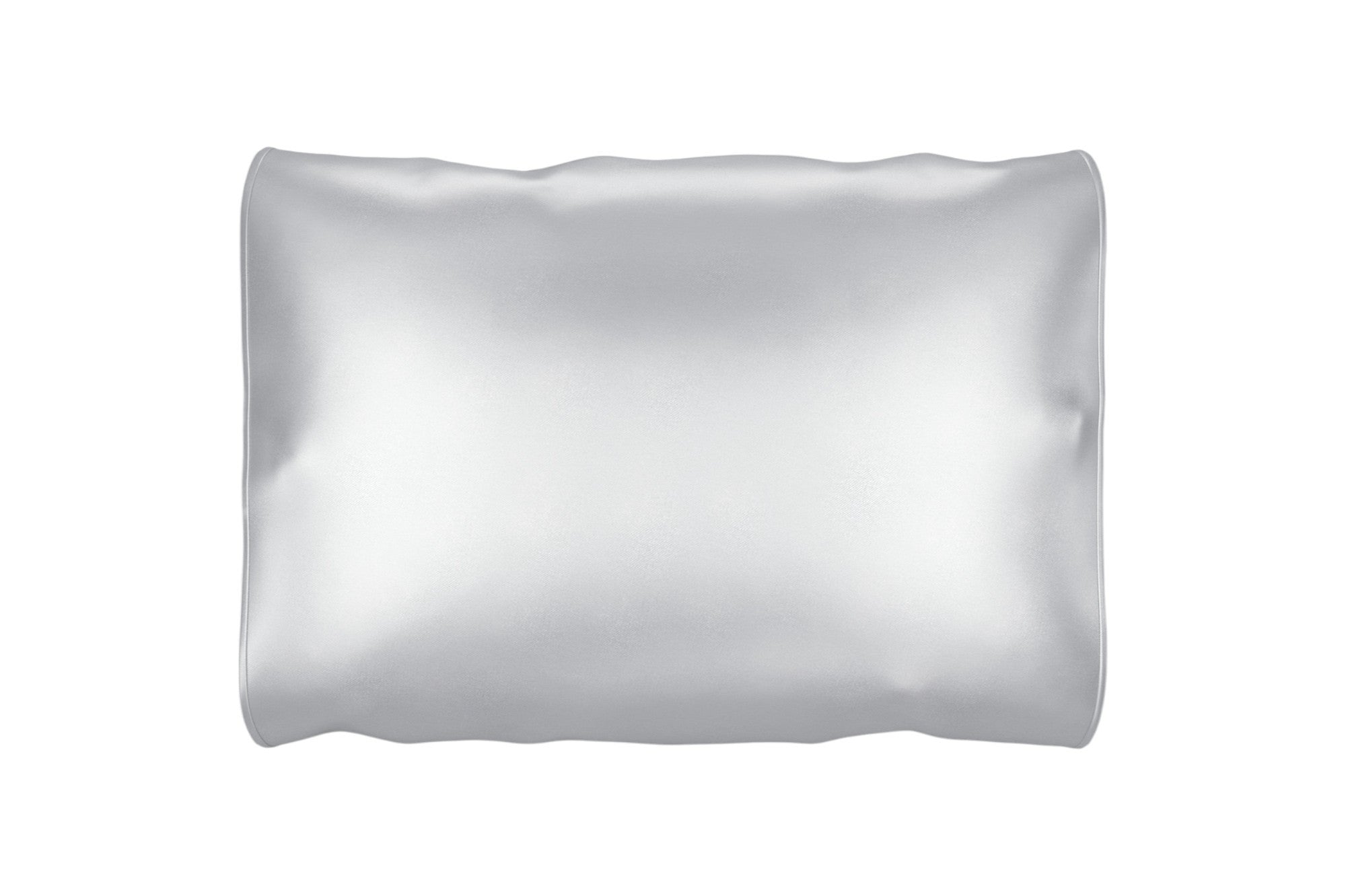 Silver Silk Open Ended Pillowcase-Bed Sheets-DECOROLALA