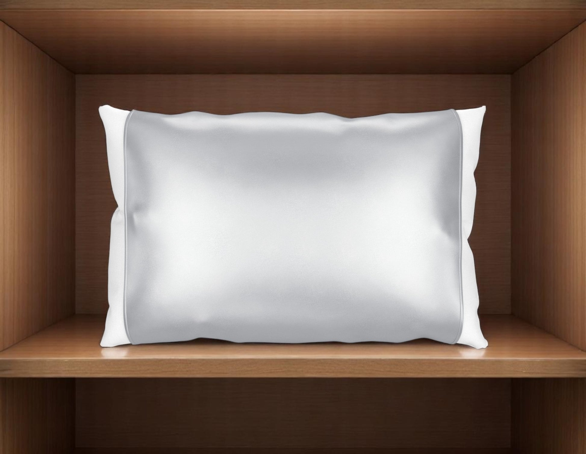 Silver Silk Open Ended Pillowcase-Bed Sheets-DECOROLALA