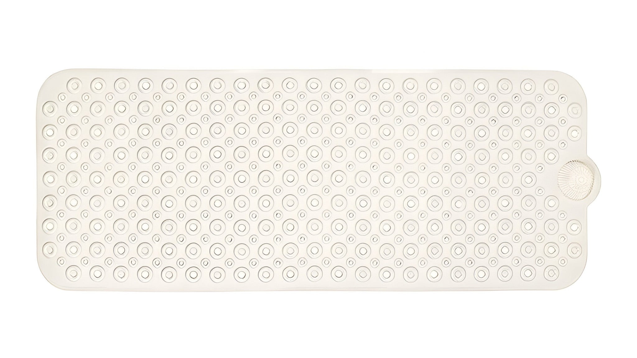40" Beige Latex Bubbles Non Slip Shower Mat-Bath Rugs-DECOROLALA