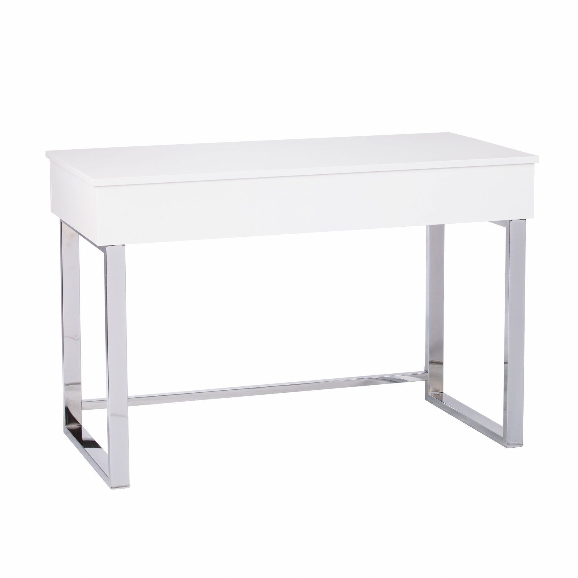 48" Adjustable White Standing Desk Converter-Desks-DECOROLALA