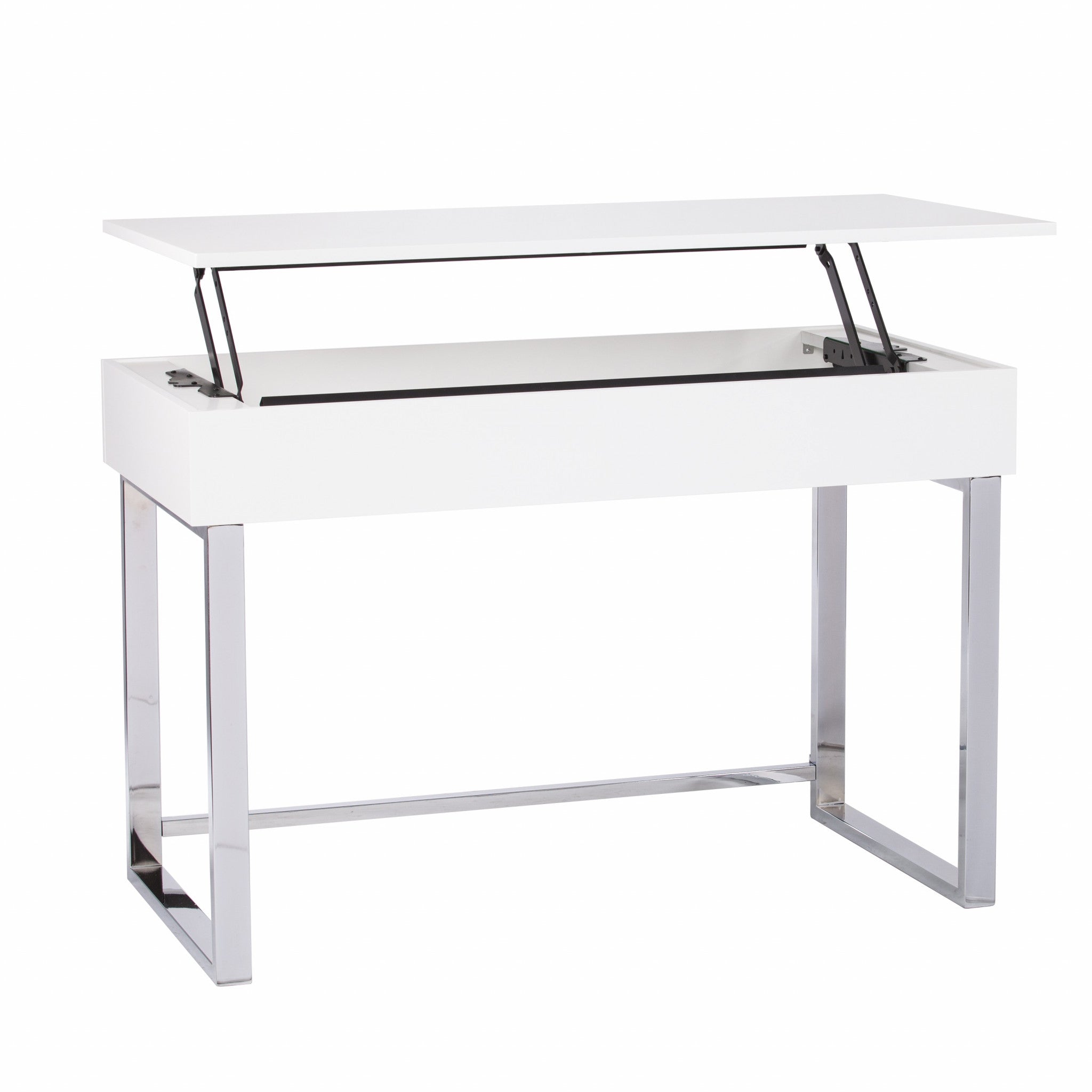 48" Adjustable White Standing Desk Converter-Desks-DECOROLALA