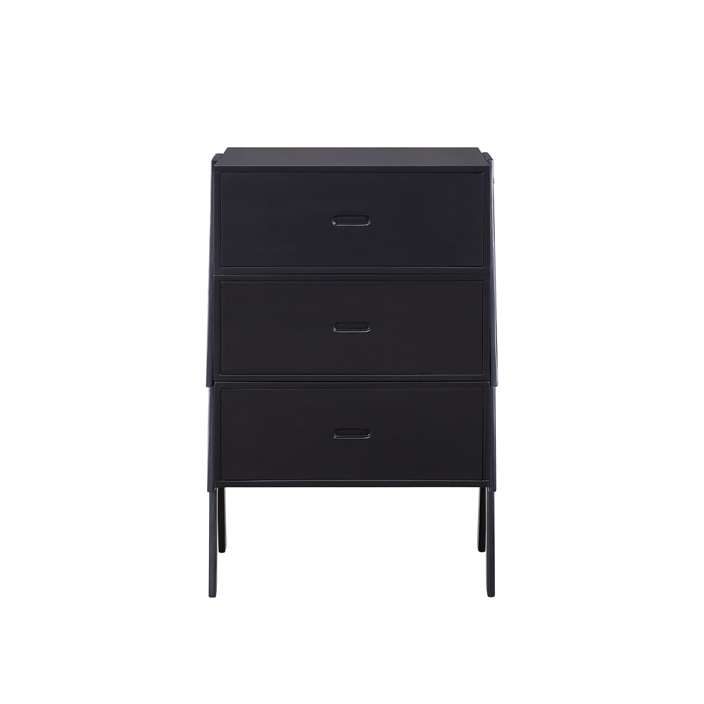 48" Black Convertible Coffee Table With Three Drawers-Coffee Tables-DECOROLALA